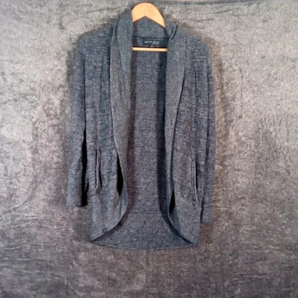 Barefoot Dreams women's Xs cozy chic circle cardigan gray